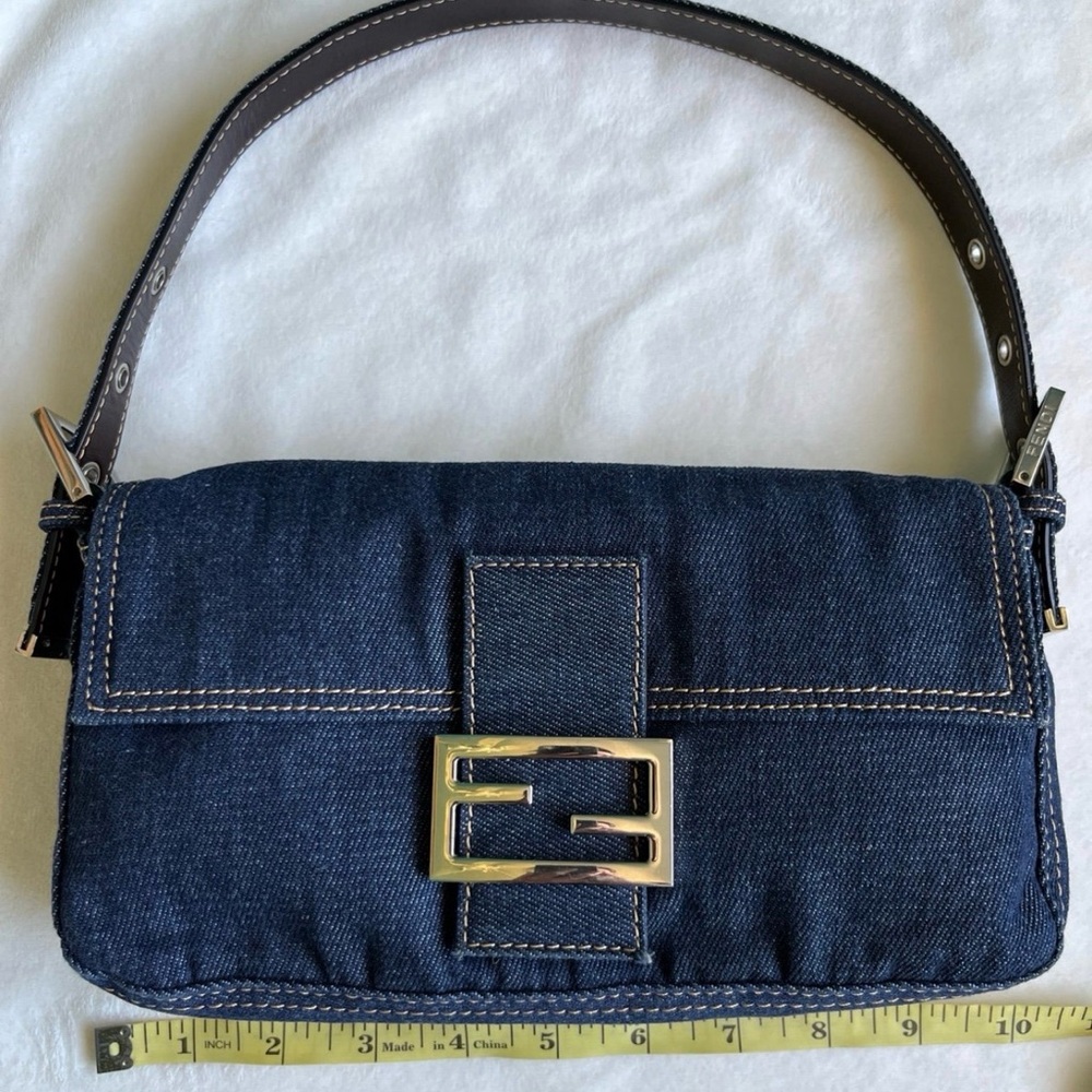 Fendi Vintage Denim Baguette